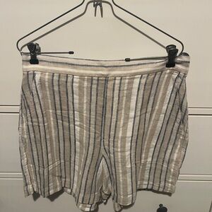 NWT Banana Republic Linen Blend Shorts Size Medium